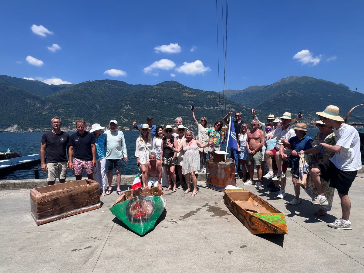 Attività memorabile sul lago: Carton Boat Challenge allo Yacht Club Eriolario - 1
